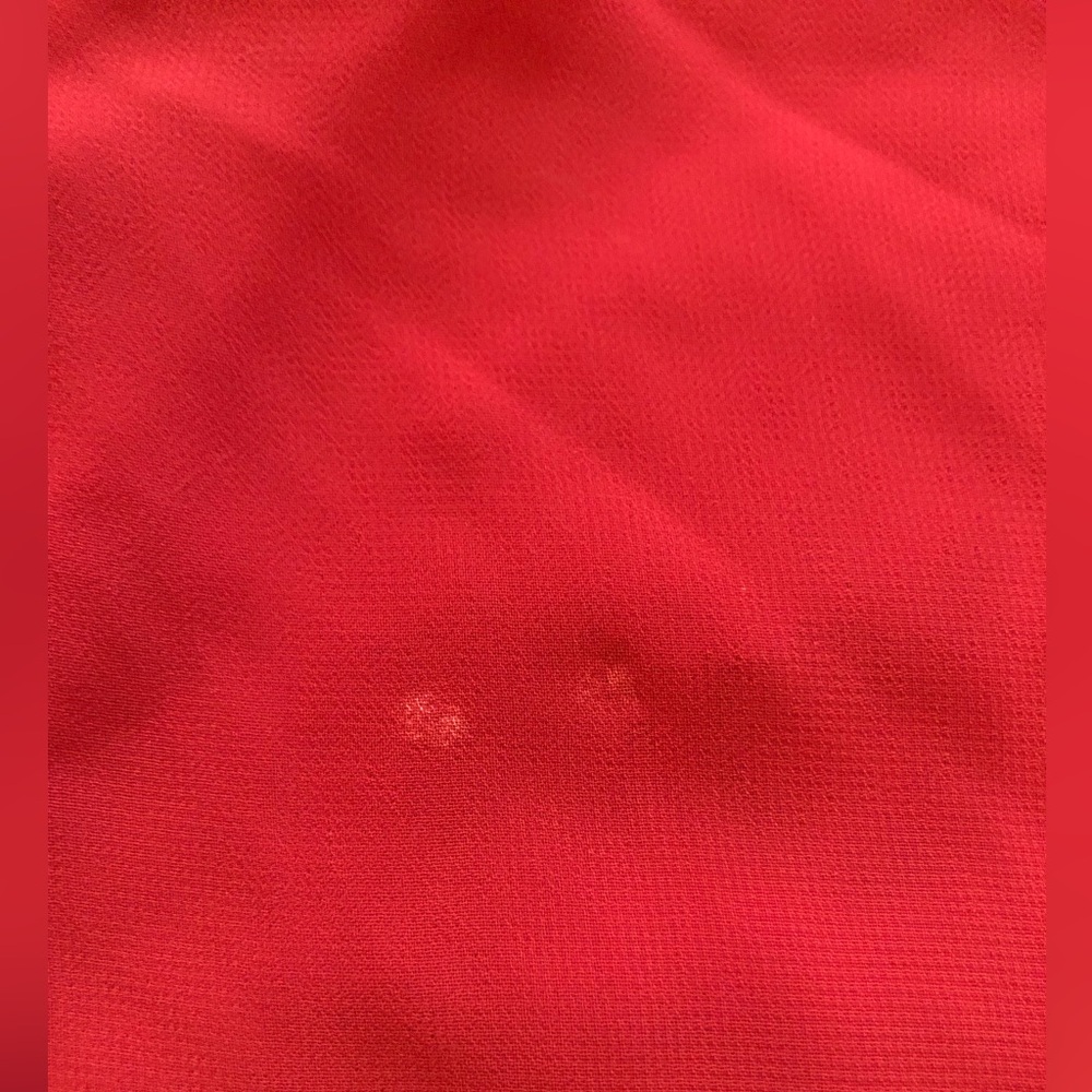 Vtg Y2K Victoria's Secret Red Chiffon Kimono Short Robe - Picture 4 of 8